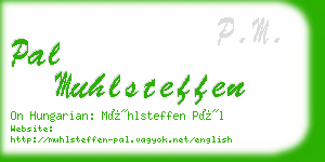 pal muhlsteffen business card